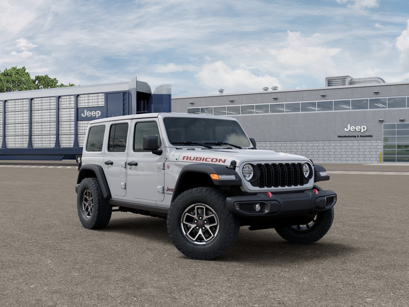 New 2026 Bright White Clear-Coat Exterior Paint Jeep Rubicon image 44