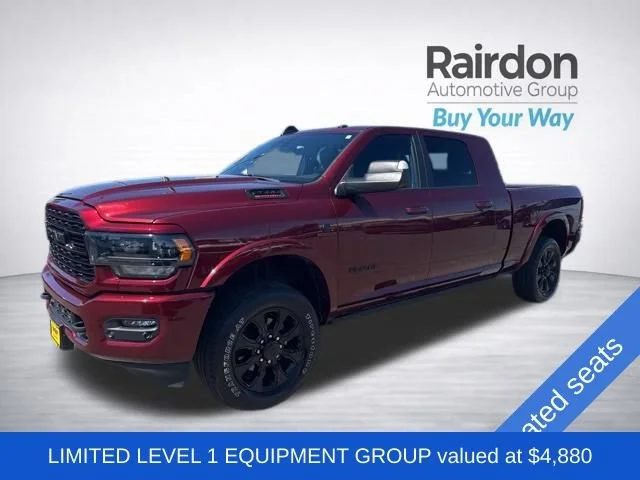 Used 2022 Delmonico Red Pearlcoat Ram Limited image 3