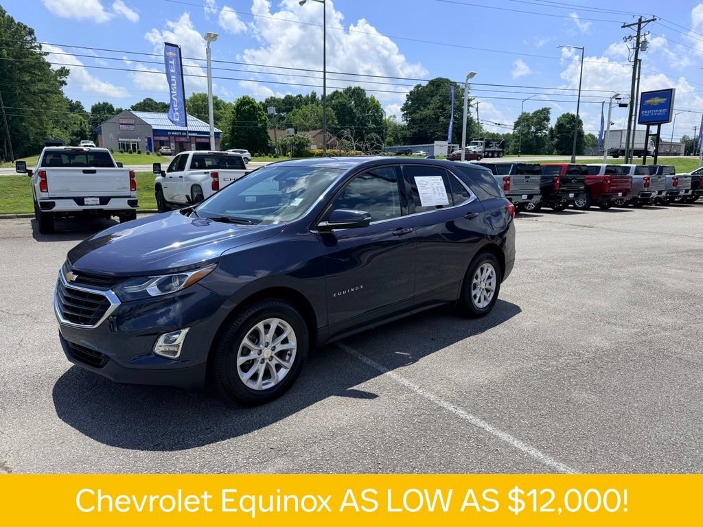 Used 2018 Chevrolet Equinox LT with VIN 3GNAXSEVXJL370643 for sale in Guntersville, AL