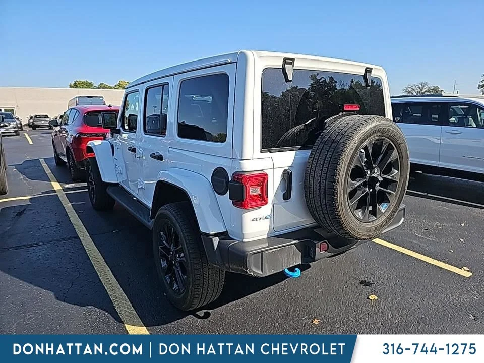 Used 2023 White Jeep Sahara 4xe image 5