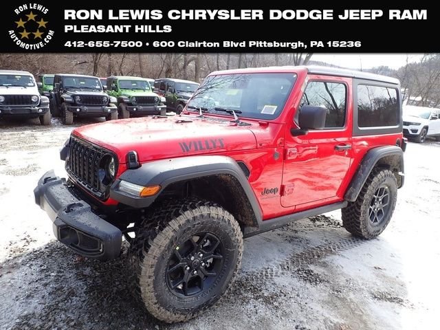 New 2026 Firecracker Red Clear-Coat Exterior Paint Jeep Willys image 1