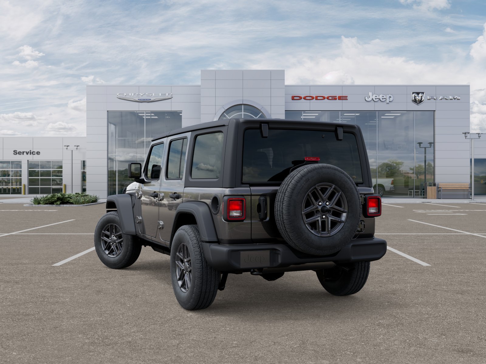 New 2025 Granite Crystal Metallic Clear-Coat Exterior Paint Jeep Sport S image 43
