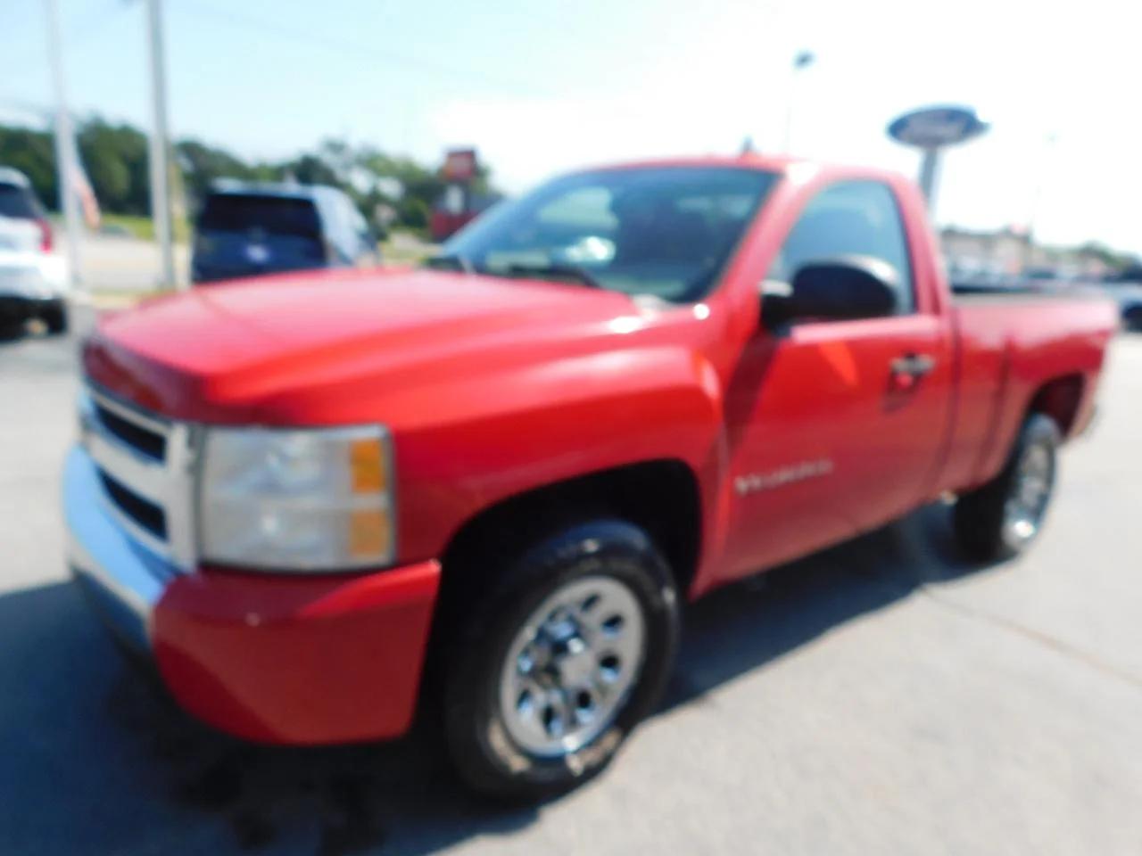 Used 2008 Red Chevrolet 2WD Reg Cab 119.0 in Work Truck image 4