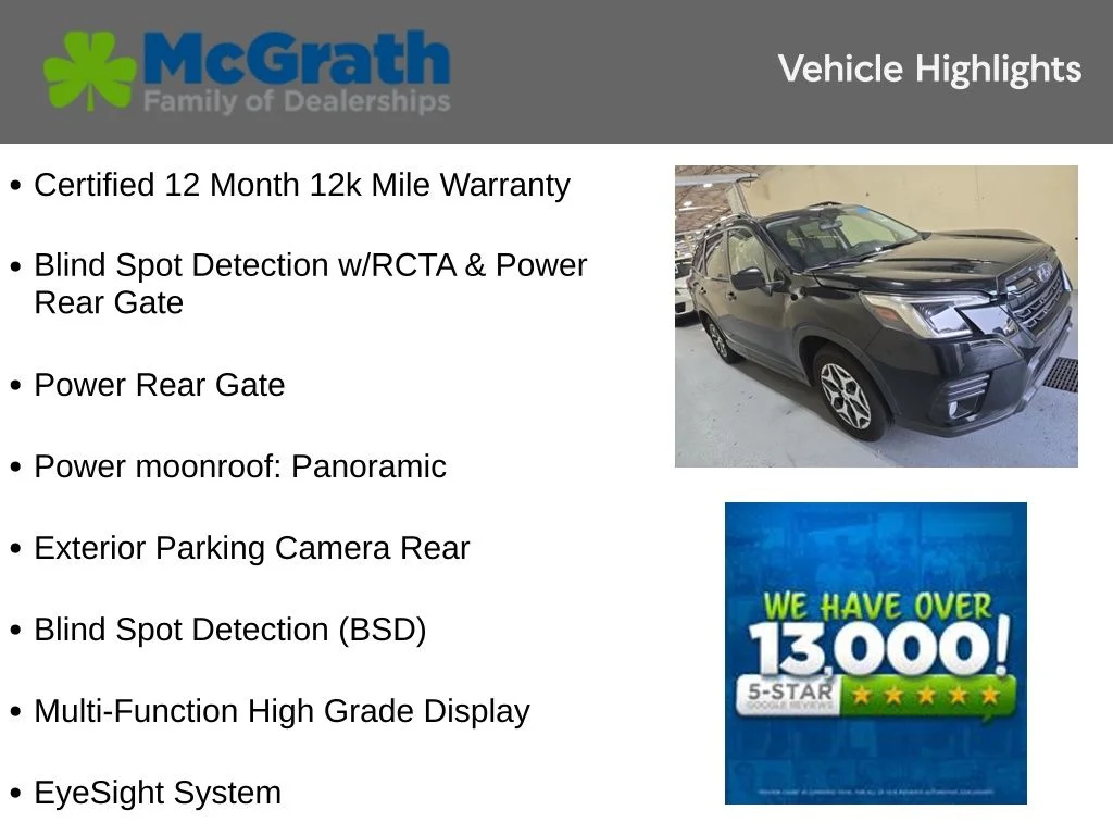 Certified Used 2022 Black Subaru Premium image 6