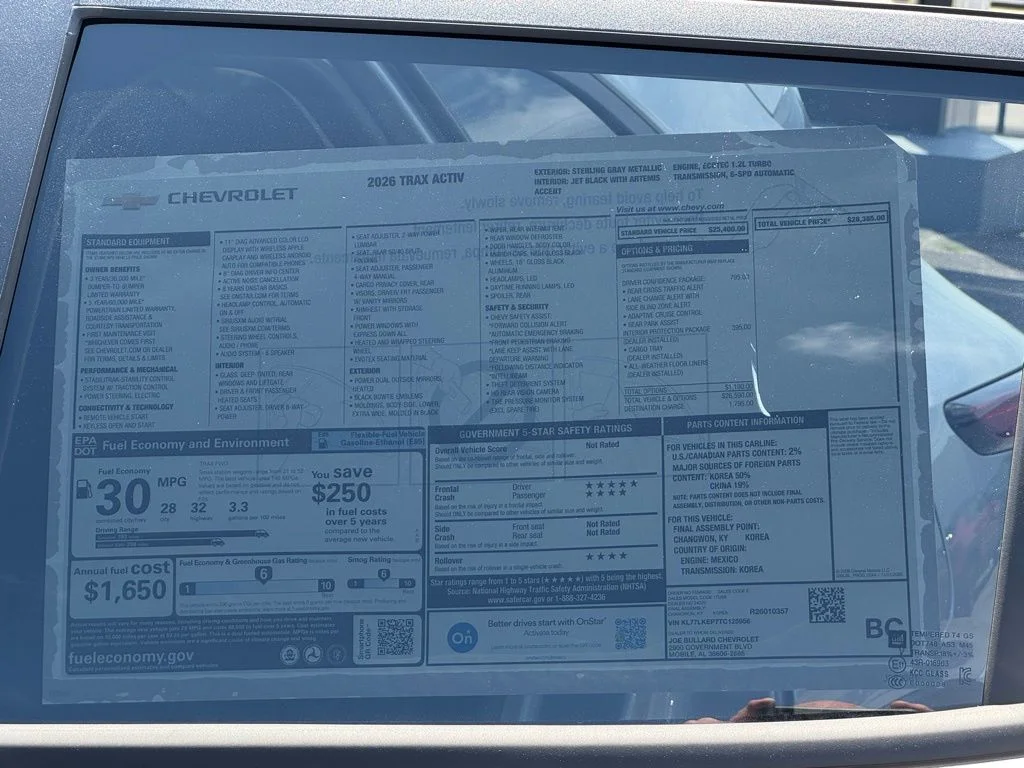 New 2026 Sterling Gray Metallic Chevrolet ACTIV image 36