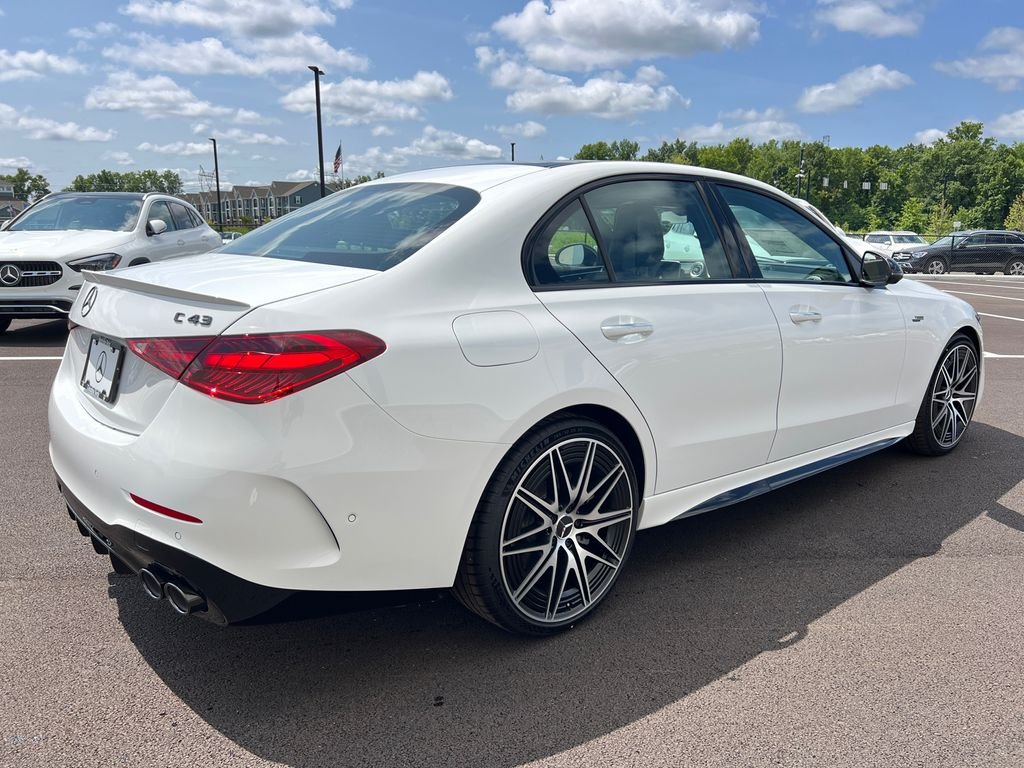 New 2026 MANUFAKTUR Moonlight White Metallic Mercedes-Benz AMG® C 43 4MATIC Sedan image 8