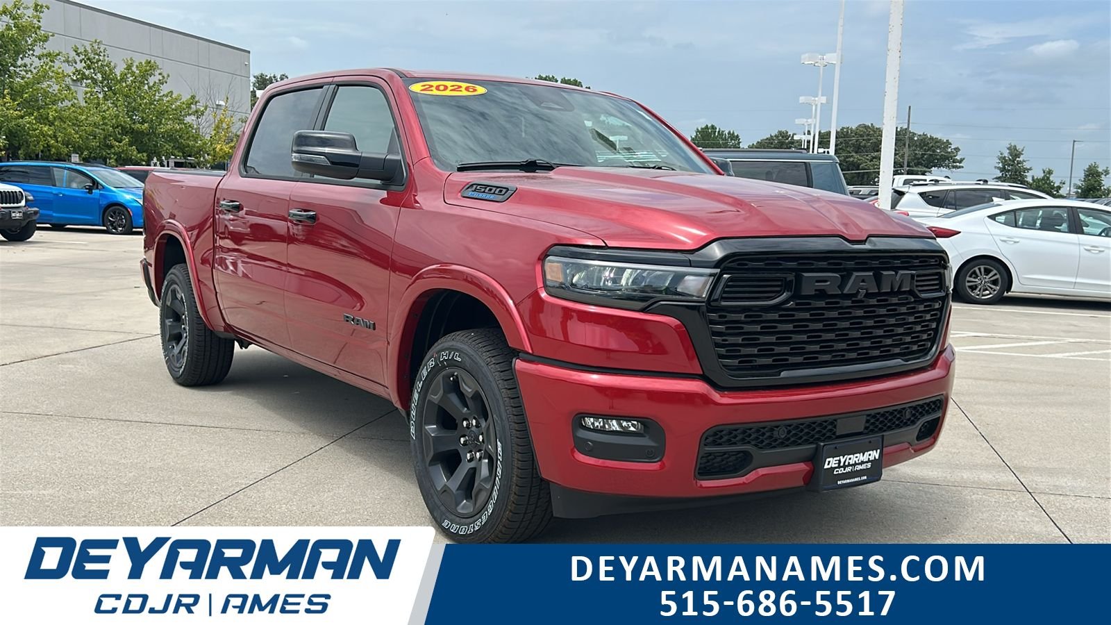 New 2026 Molten Red Pearl-Coat Exterior Paint RAM Big Horn/Lone Star image 1