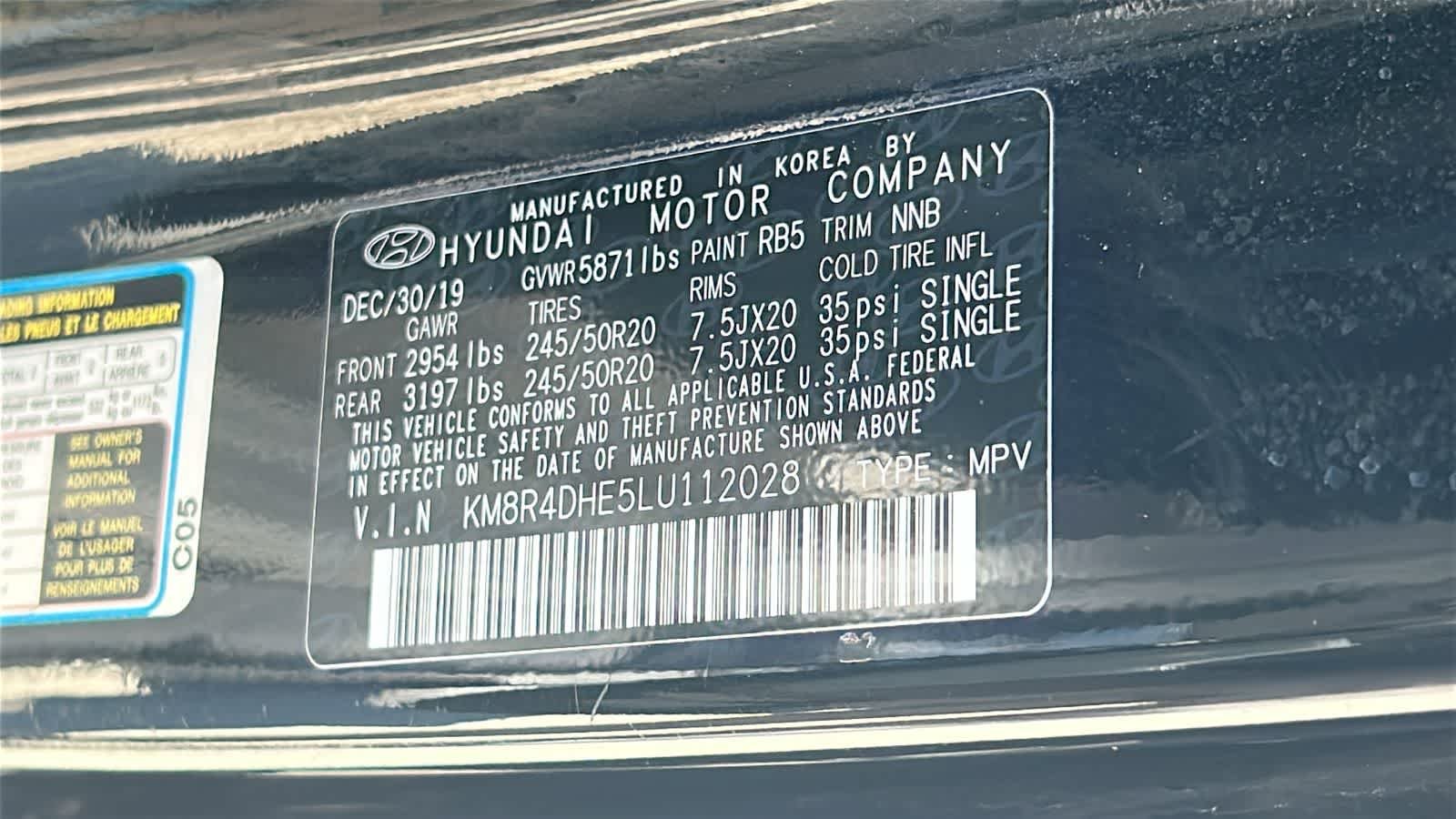 Used 2020 Becketts Black Hyundai SEL image 30