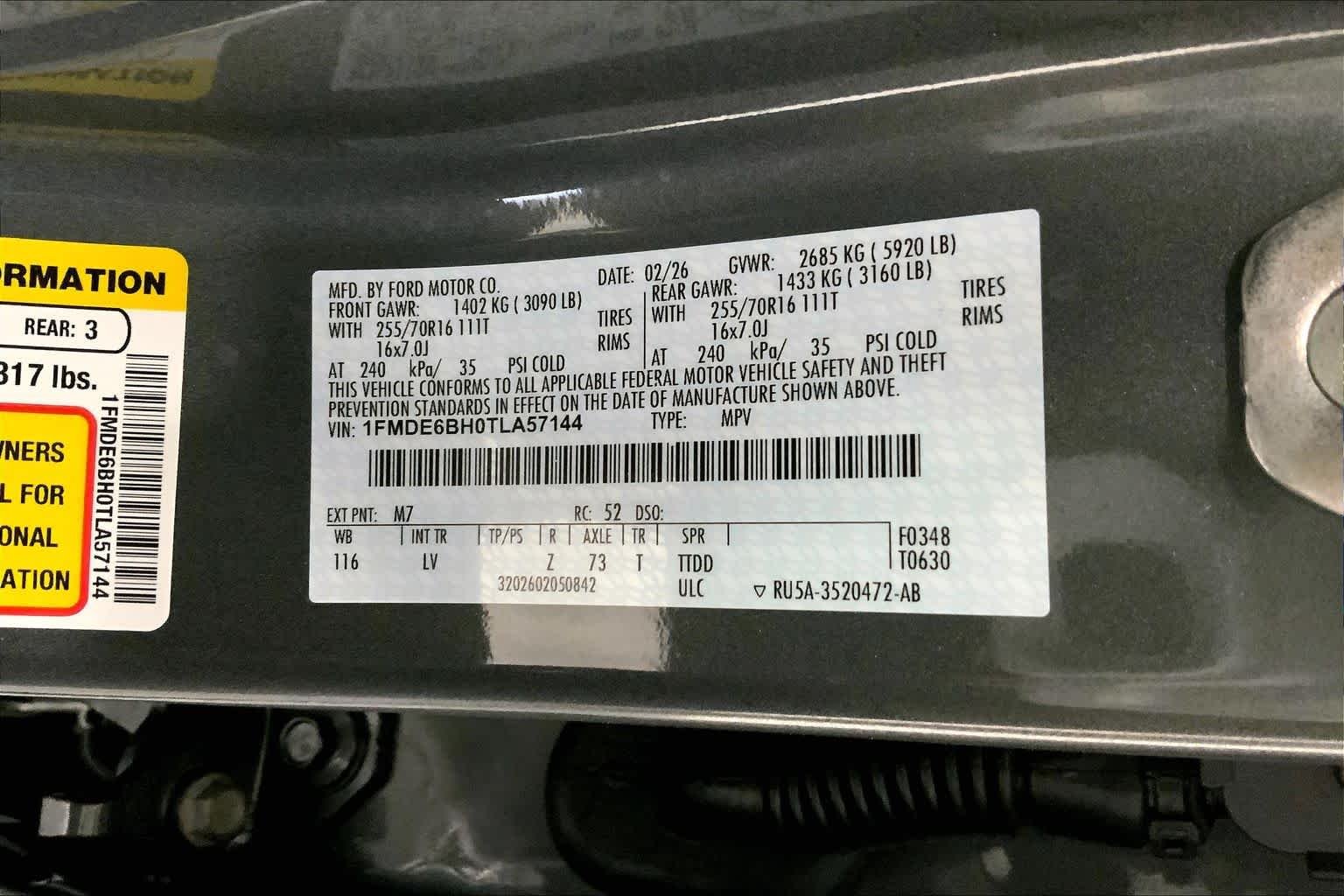 New 2026 Carbonized Gray Metallic Ford Base image 20