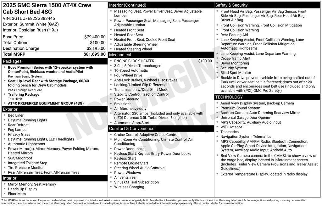 2025 GMC Sierra 1500 AT4X - Photo 59
