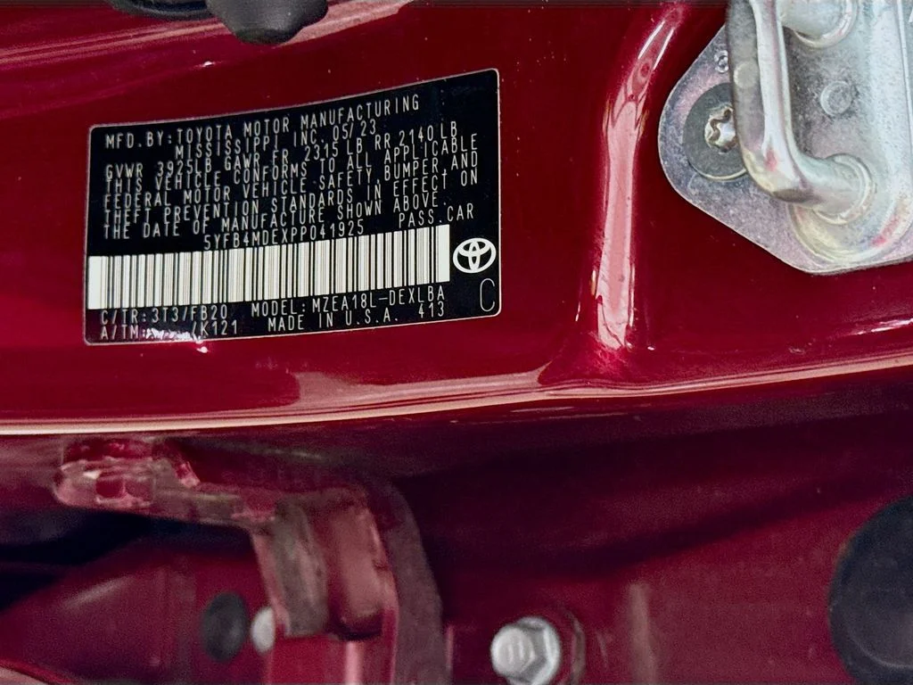 Certified Used 2023 Ruby Flare Pearl Toyota LE image 28