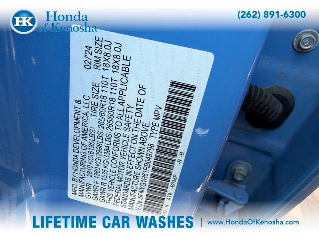 Certified Used 2024 Diffused Sky Pearl Honda TrailSport image 4