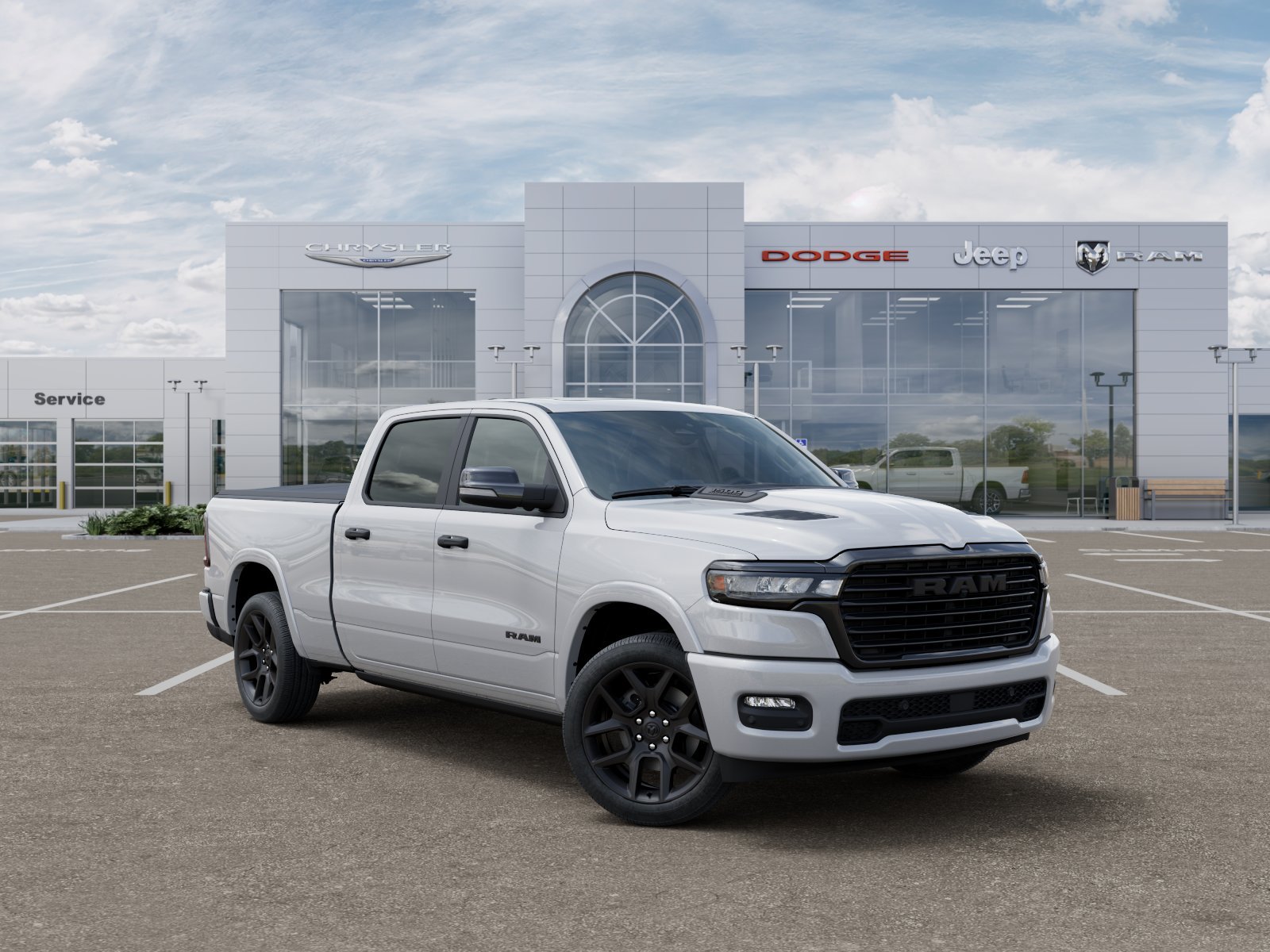 New 2026 Ivory White Tri-Coat Pearl-Coat Exterior Paint RAM Laramie image 31