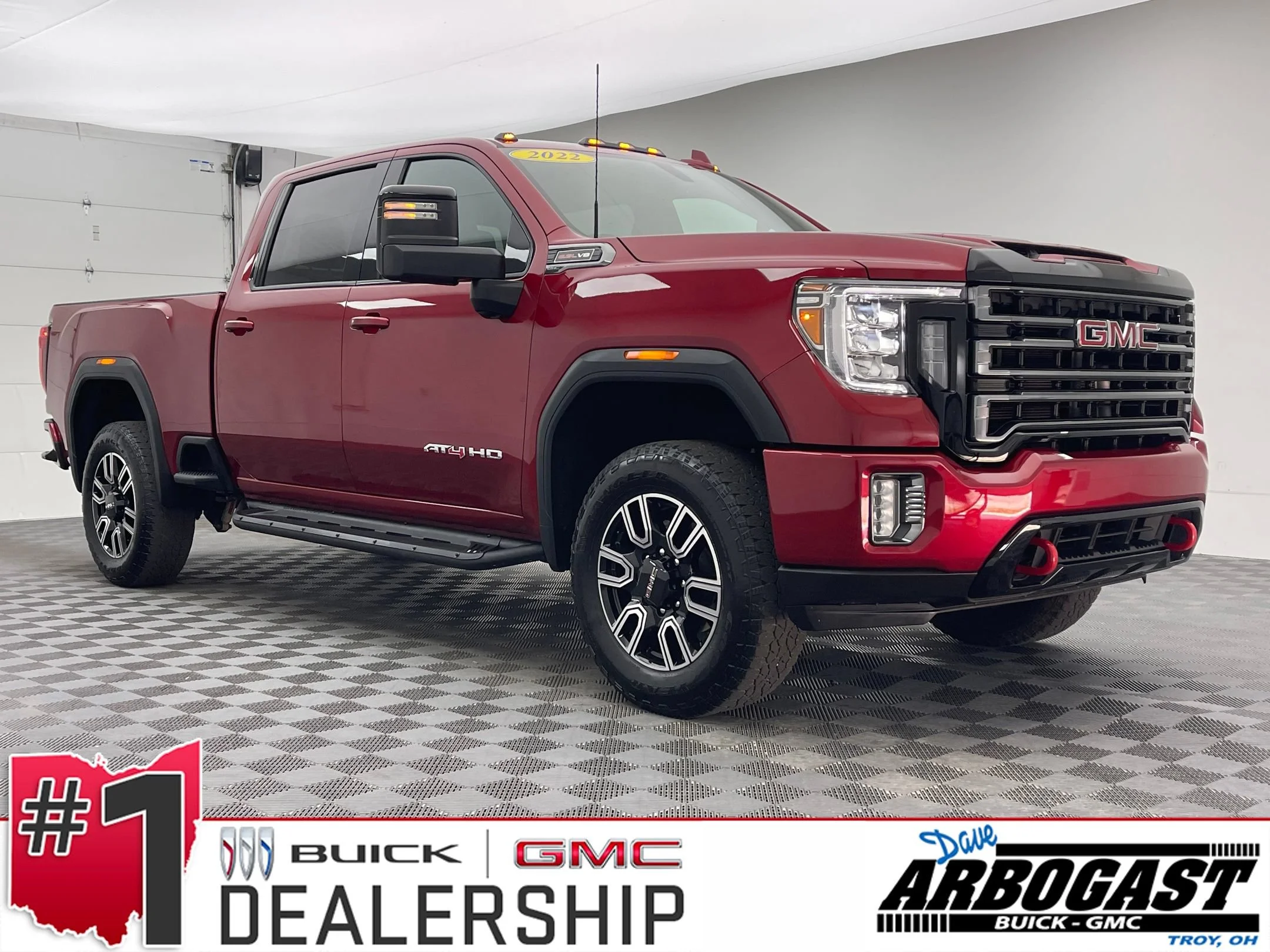 Used 2022 Cayenne Red Tintcoat GMC AT4 image 1