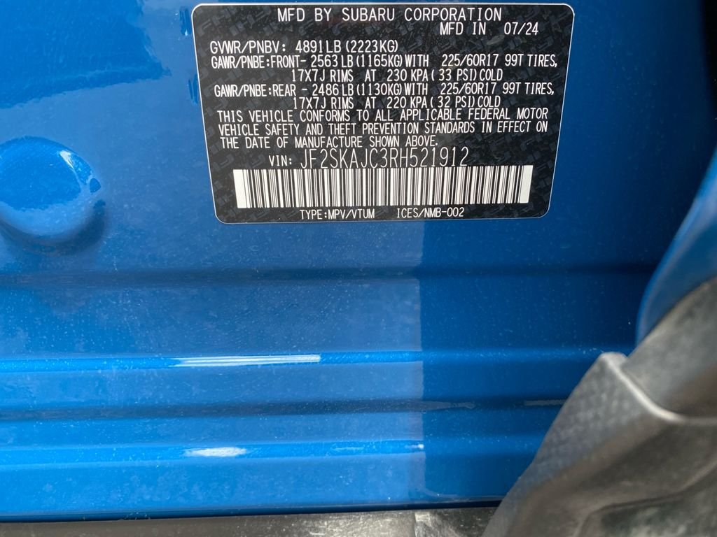 Used 2024 Blue Subaru Wilderness image 20