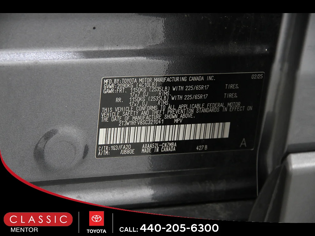 Certified Used 2025 Magnetic Gray Metallic Toyota XLE image 23