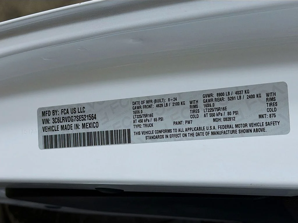 Used 2025 Bright White Clearcoat Ram High Roof image 33