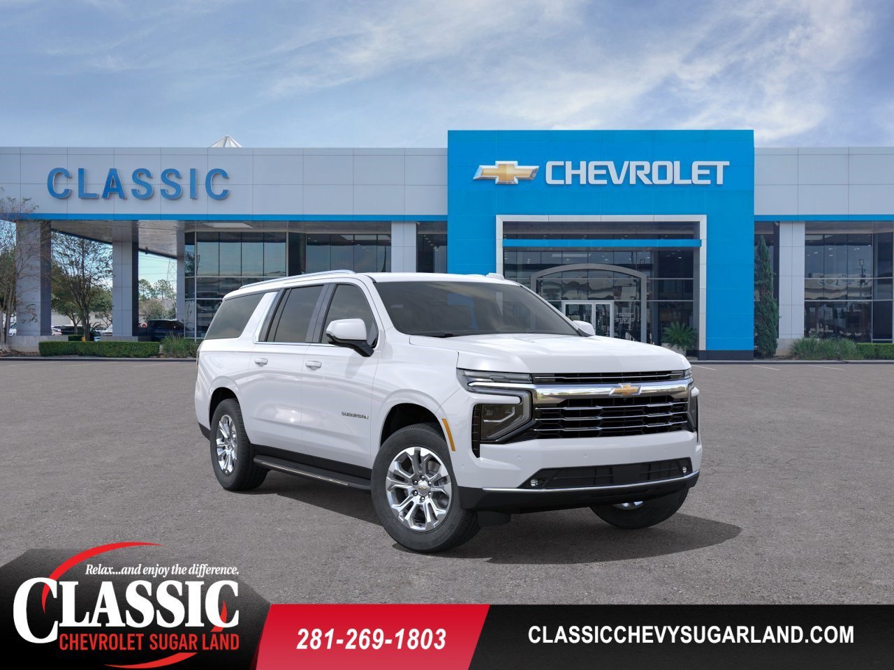2026 Chevrolet Suburban LT White at Classic Elite Chevrolet Hwy 6