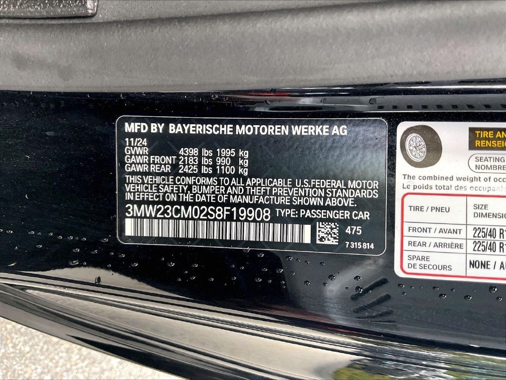 Used 2025 Black Sapphire Metallic BMW 230i image 32