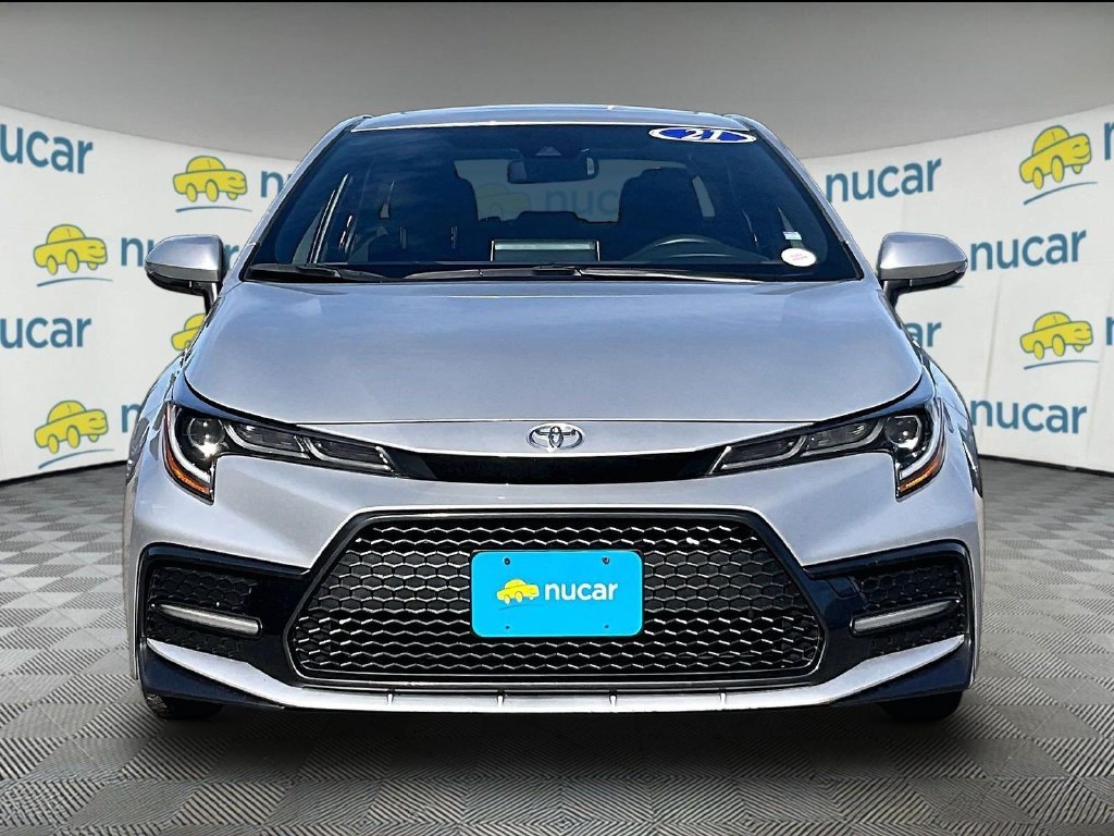 Used 2021 Silver Toyota SE image 2