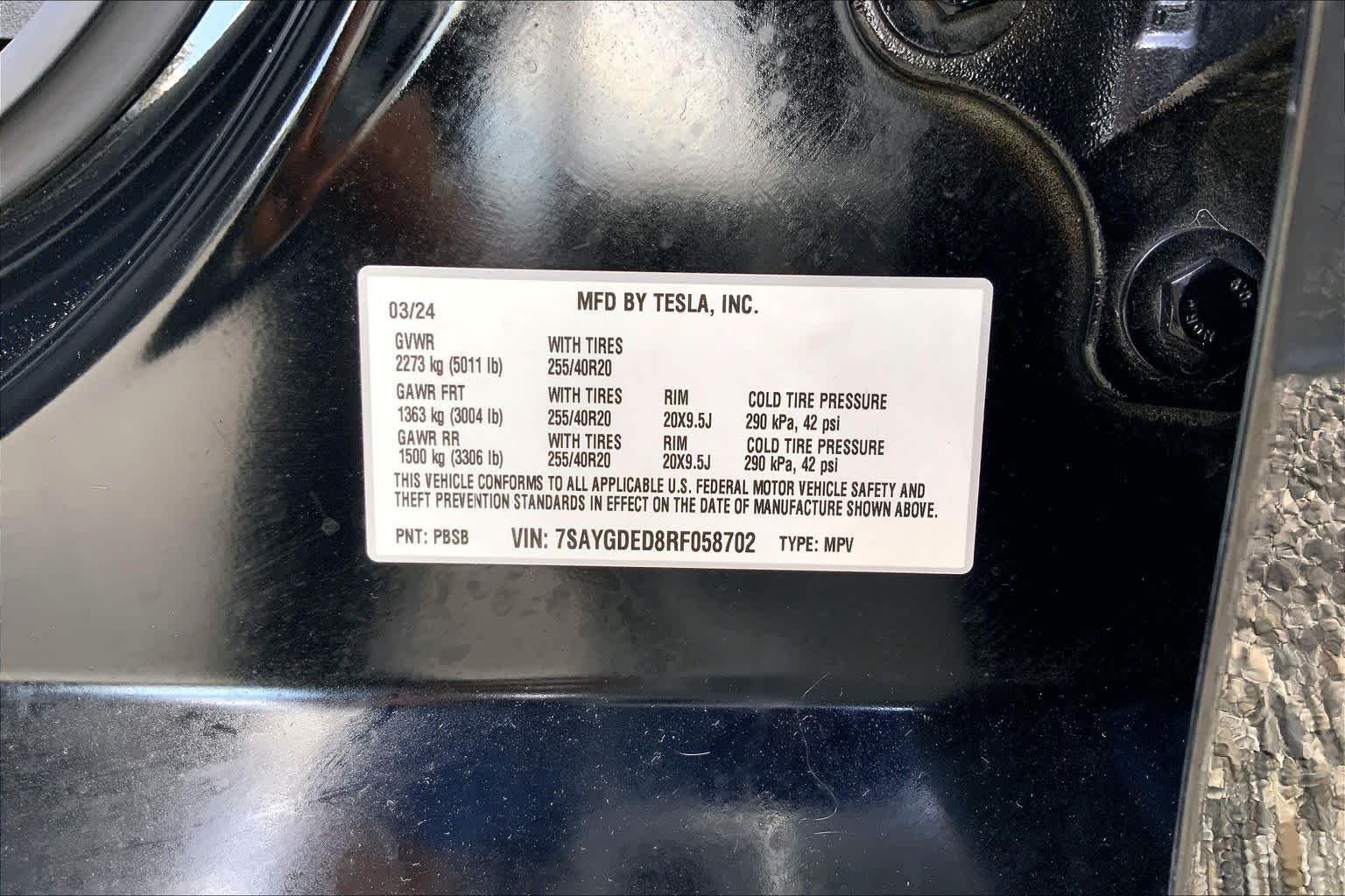 Used 2024 Solid Black Tesla  image 31