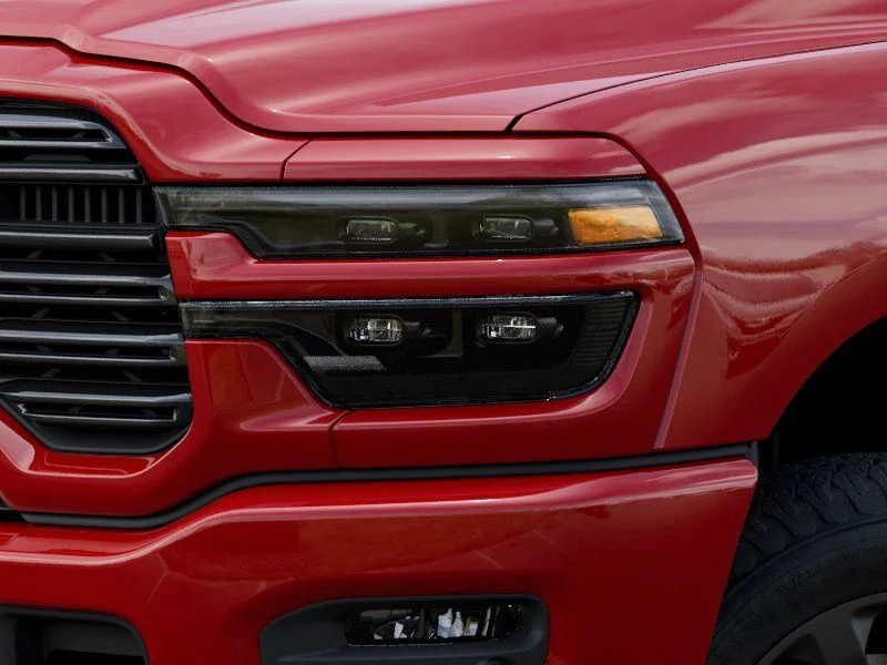 New 2026 Flame Red Clear-Coat Exterior Paint RAM Laramie image 11