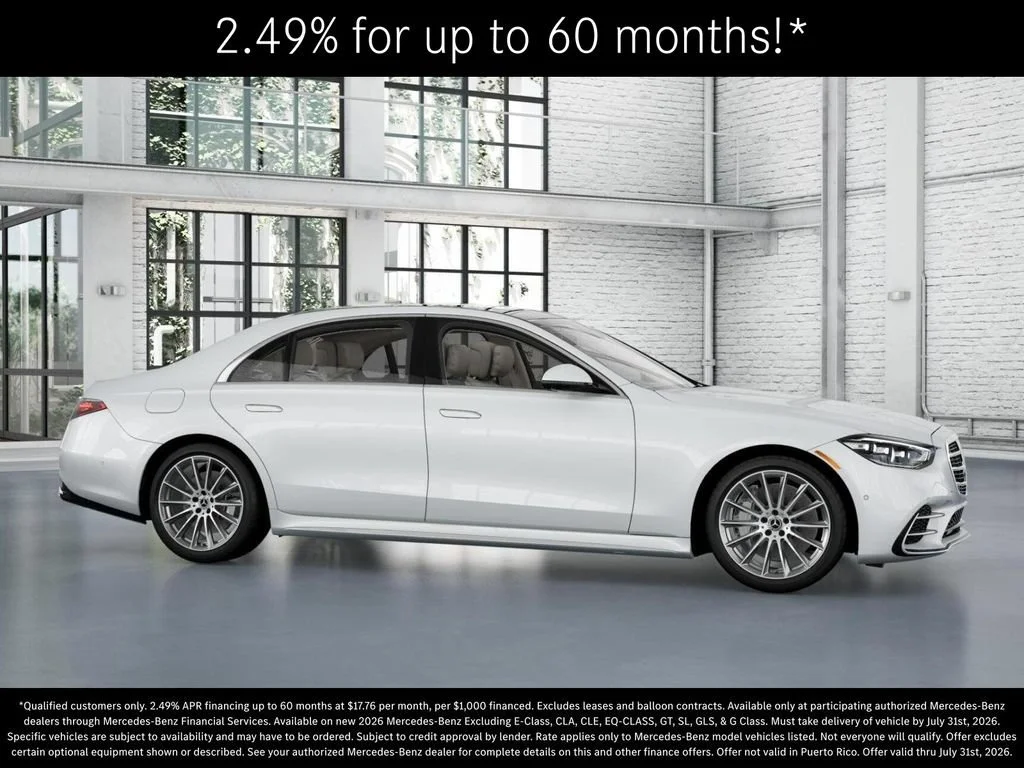 New 2026 MANUFAKTUR Moonlight White Metallic Mercedes-Benz S 500 image 56
