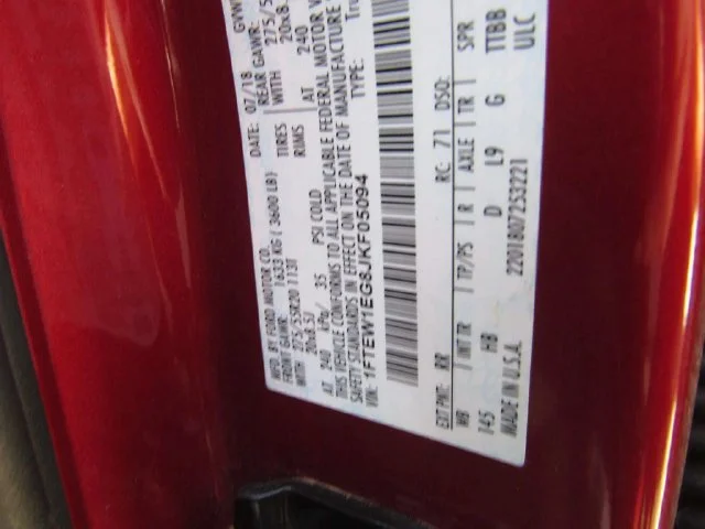 Used 2018 Ruby Red Metallic Ford Lariat image 6