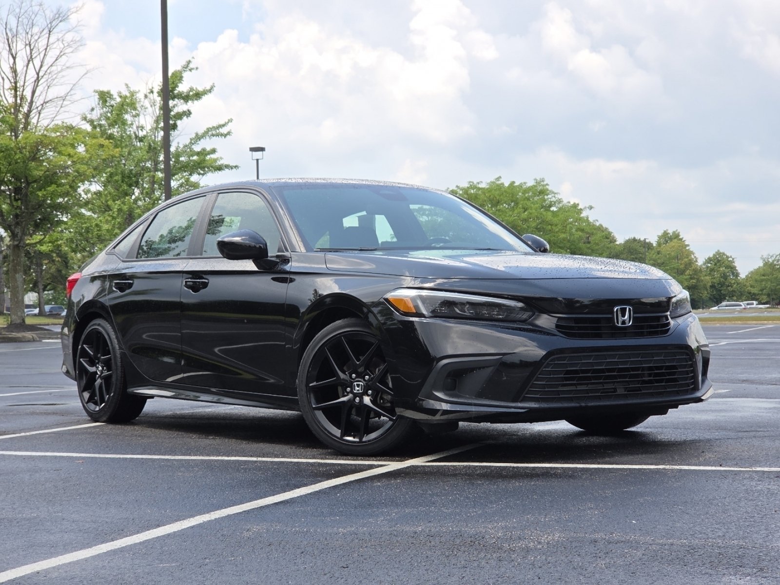 Certified Used 2024 Crystal Black Pearl Honda Sport image 2
