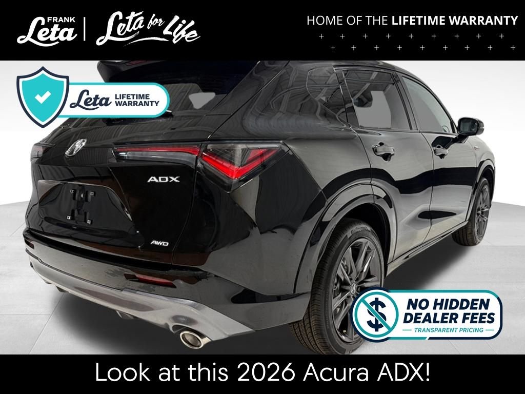 New 2026 Crystal Black Pearl Acura w/A-Spec Package image 9