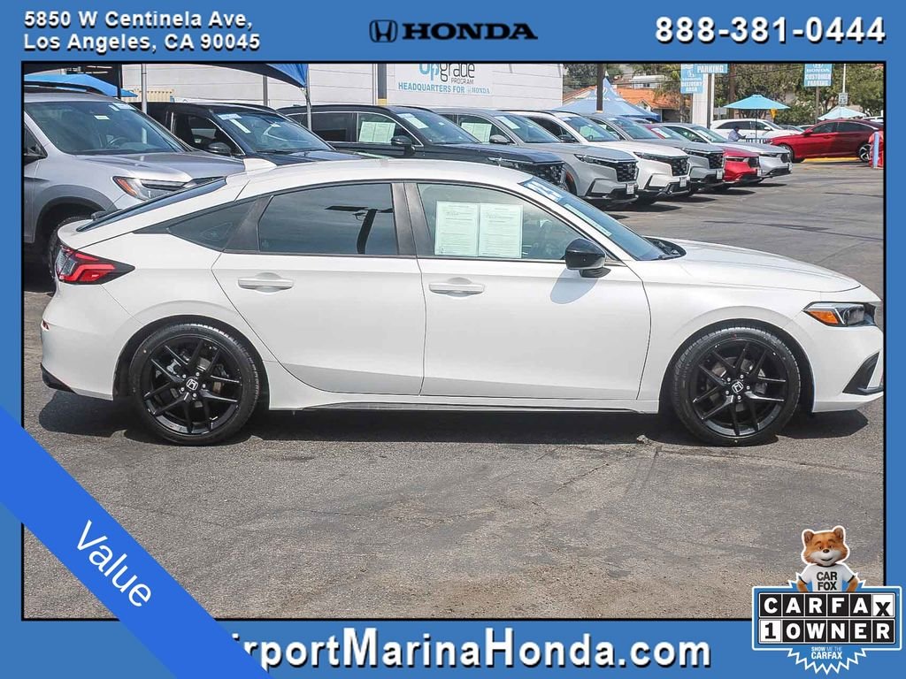 Used 2023 Platinum White Pearl Honda Sport image 13