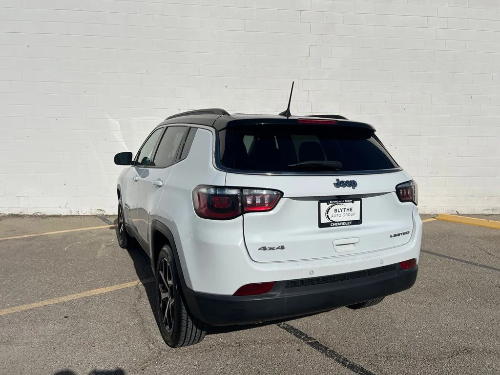 Used 2025 Bright White Clearcoat Jeep Limited image 4