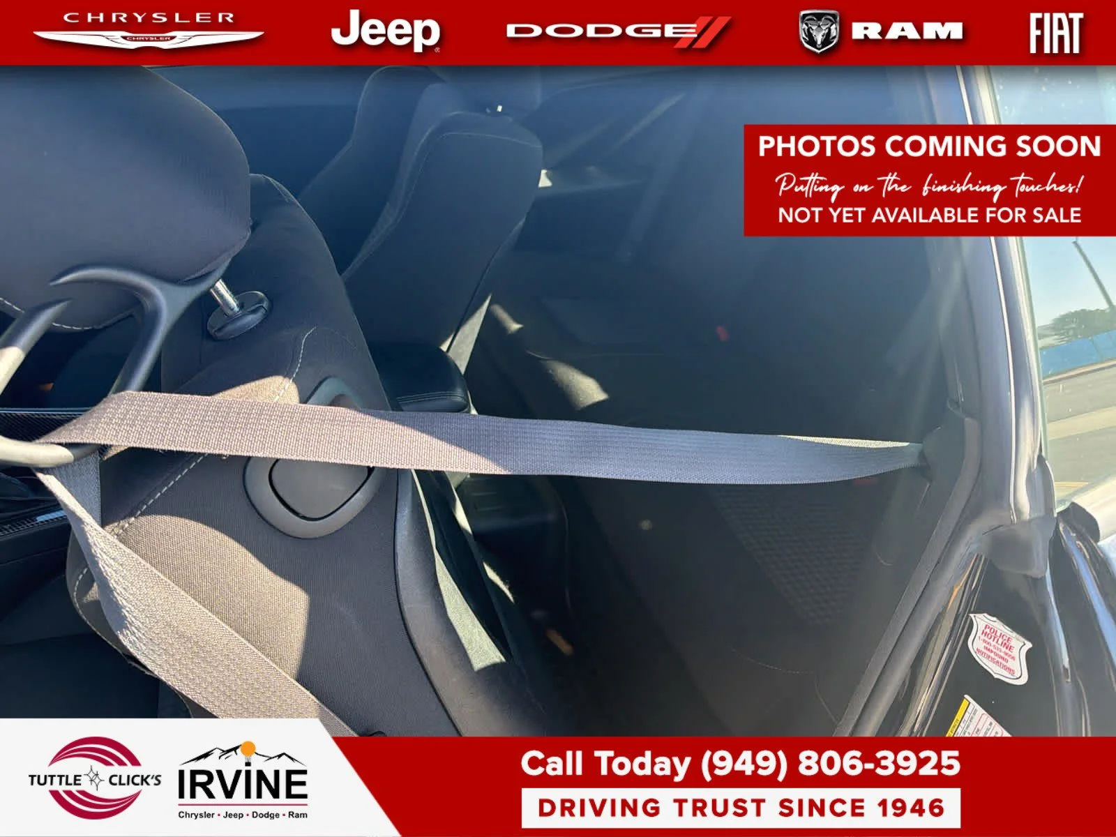 Used 2023 Pitch Black Clearcoat Dodge GT image 6