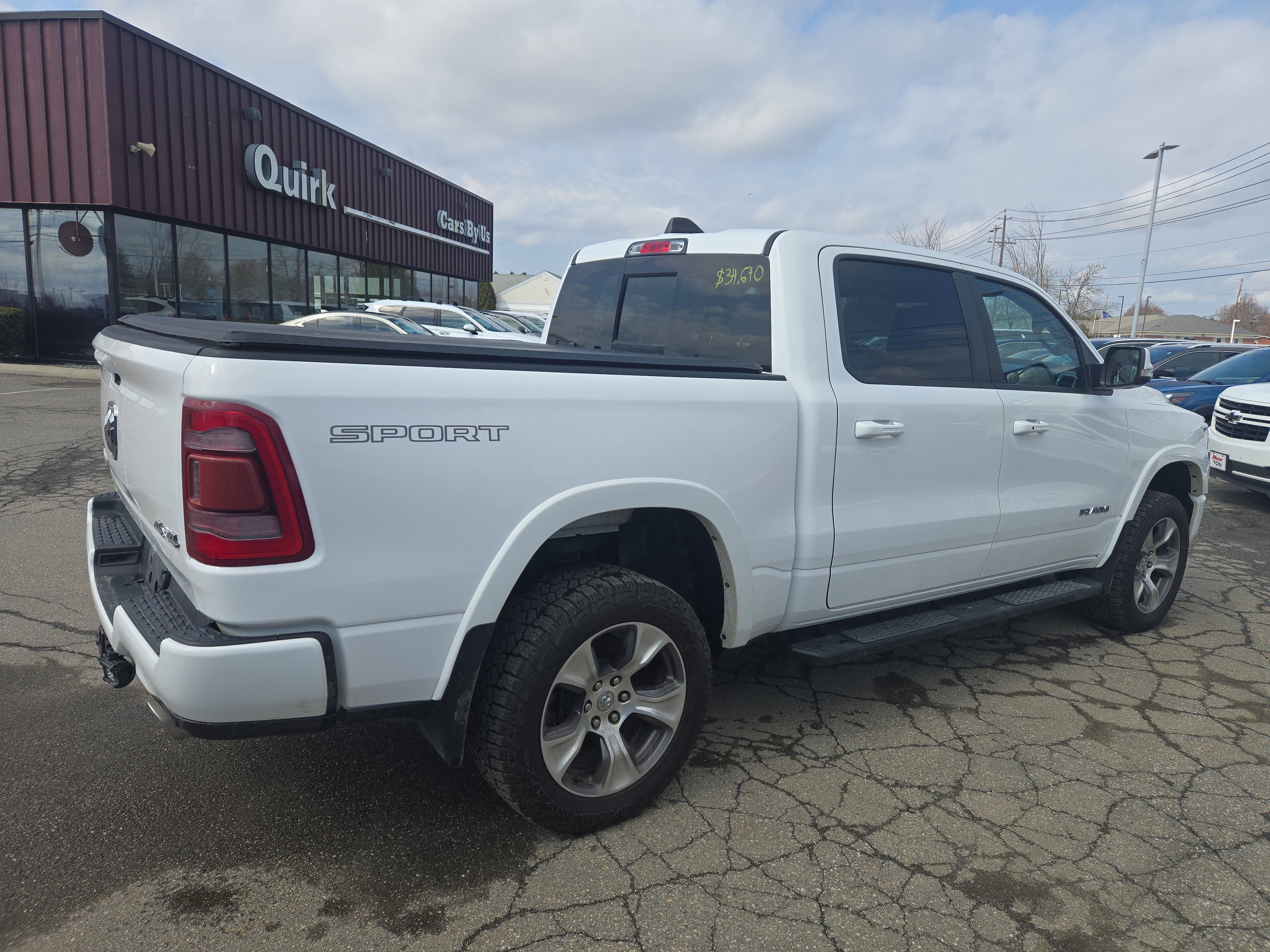 Used 2020 Bright White Clearcoat Ram Laramie image 7