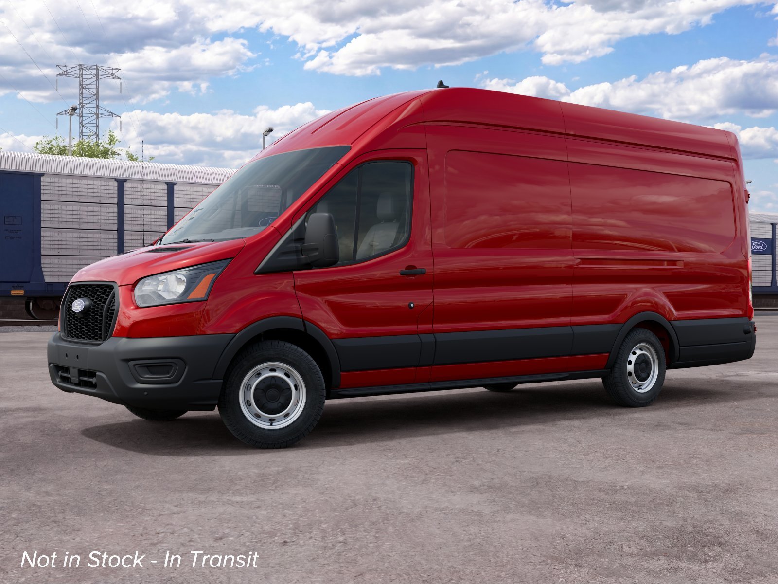 New 2027 Race Red Ford Cargo Van image 1