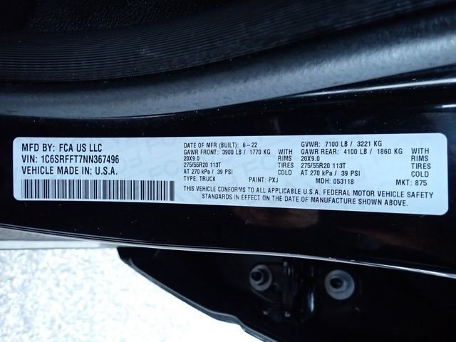 Certified Used 2022 Black Ram Big Horn/Lone Star image 19