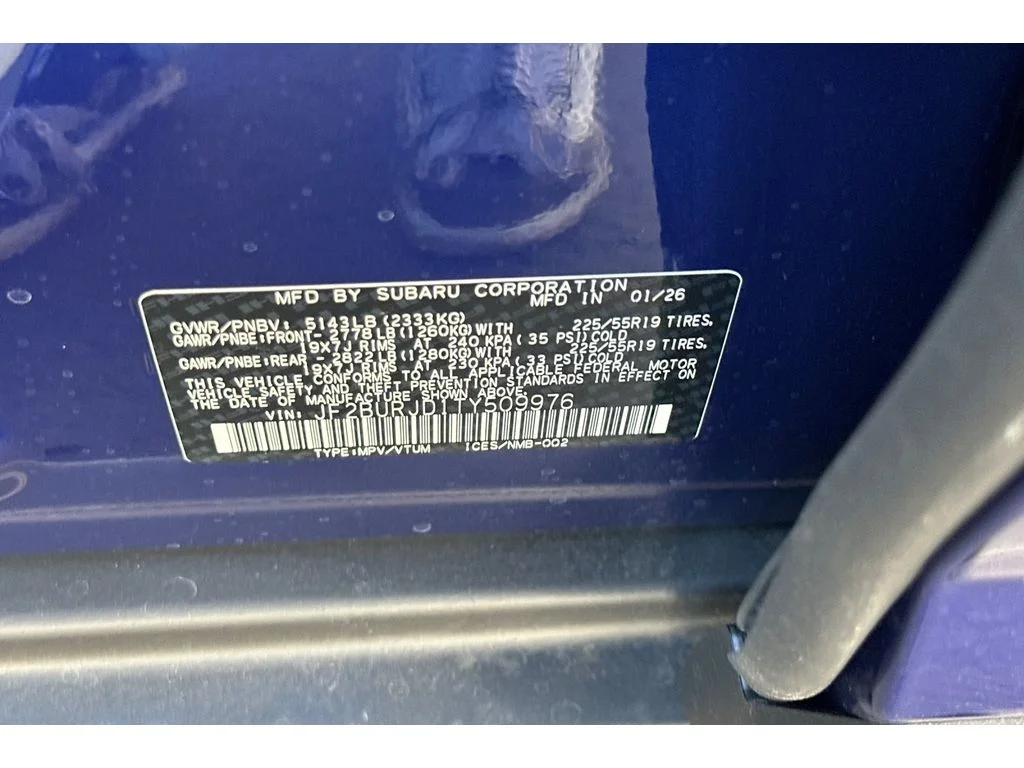New 2026 SAPPHIRE BLUE PEARL Subaru Touring XT image 26