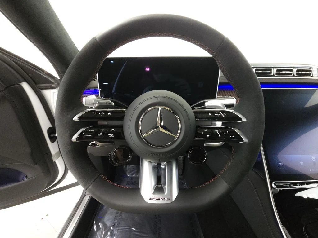 Certified Used 2024 MANUFAKTUR Moonlight White Metallic Mercedes-Benz S 63 E AMG® image 12