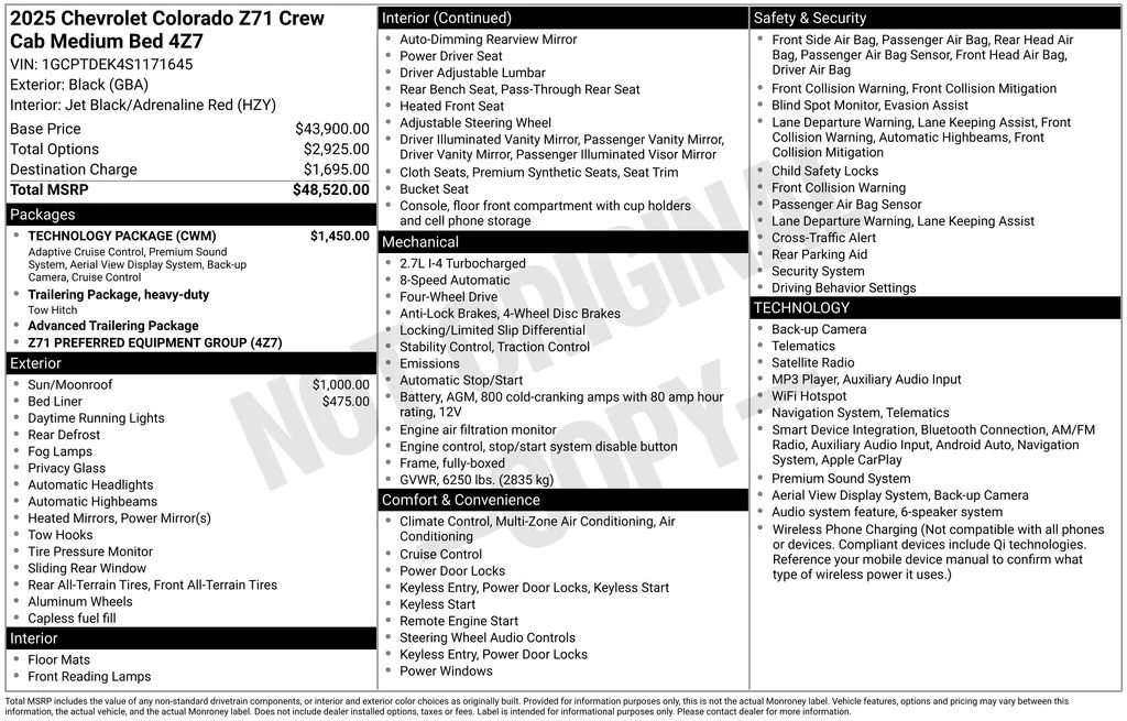 Used 2025 Black Chevrolet Z71 image 40