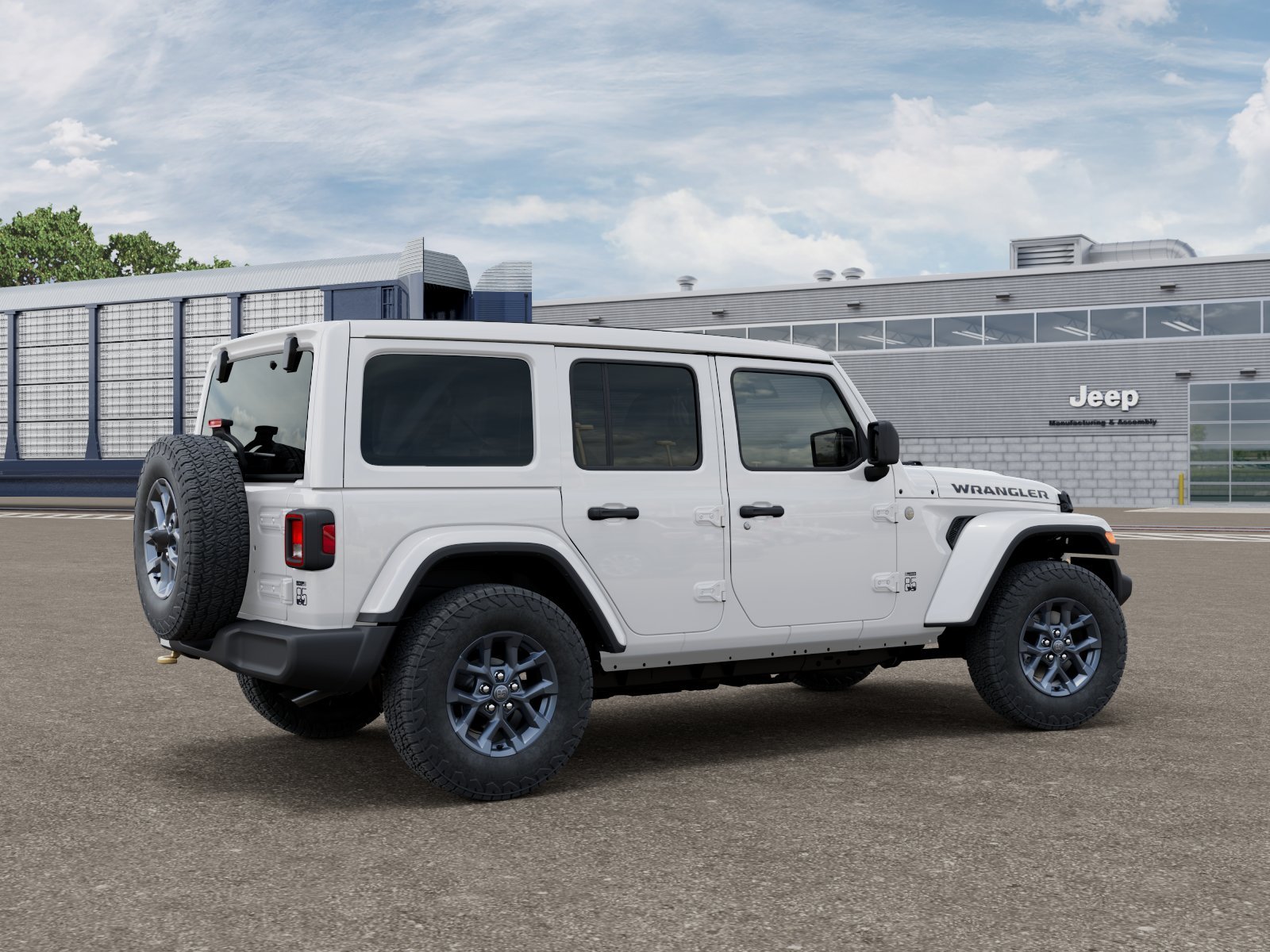 New 2026 Bright White Clear-Coat Exterior Paint Jeep 85th Anniversary image 2