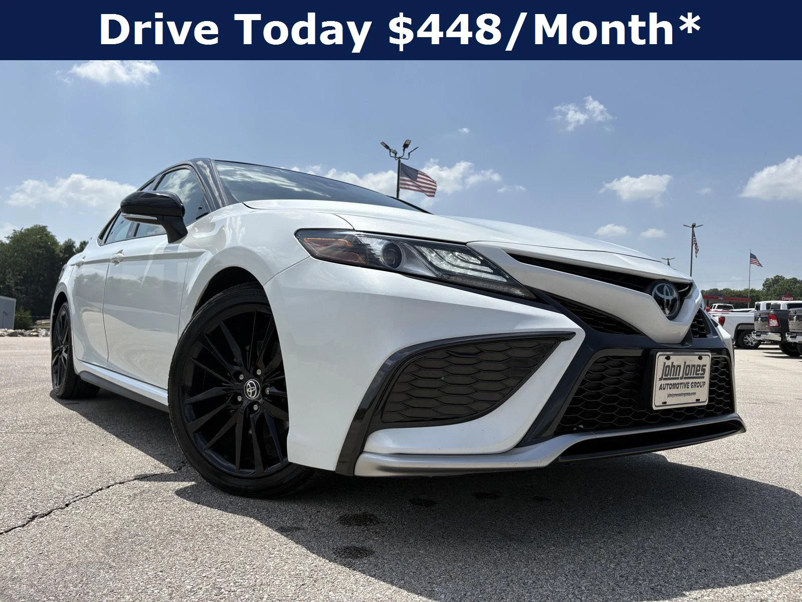 Used 2023 Midnight Black Metallic Toyota XSE V6 image 2