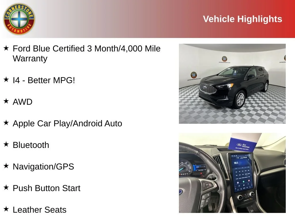 Used 2024 Ford Edge SEL with VIN 2FMPK4J91RBA85788 for sale in Elk River, Minnesota