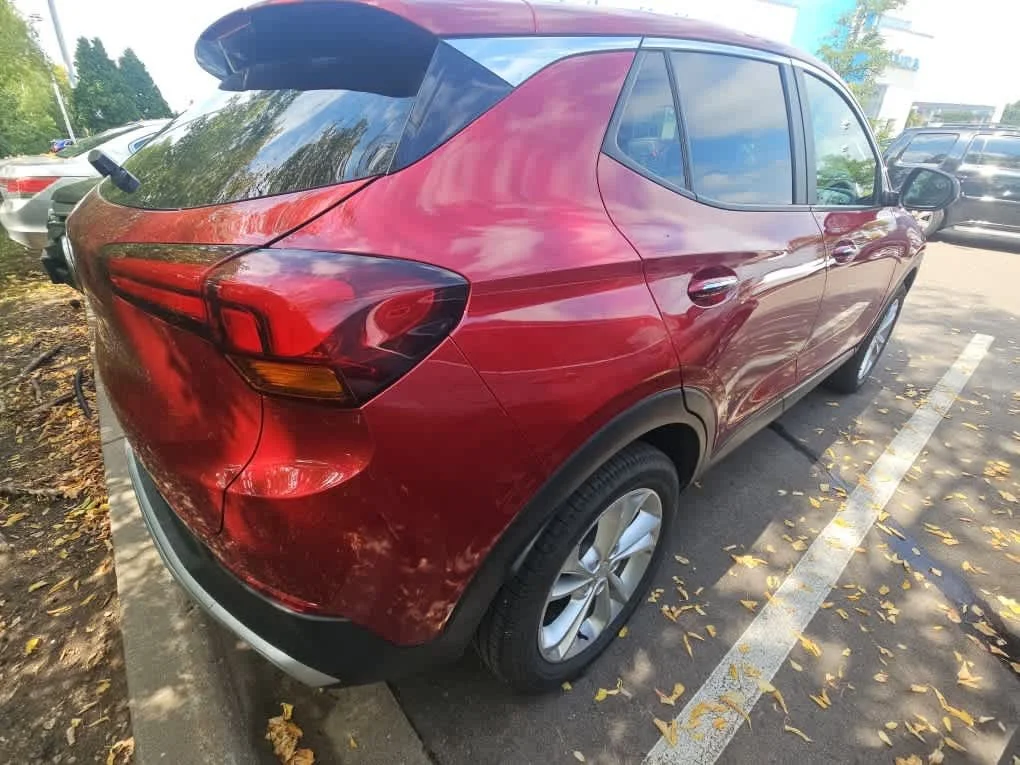 Used 2021 Chili Red Metallic Buick Preferred image 5