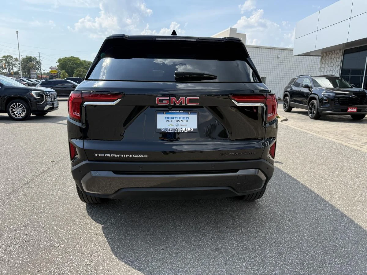 Certified Used 2025 Black GMC Awd Elevation image 4