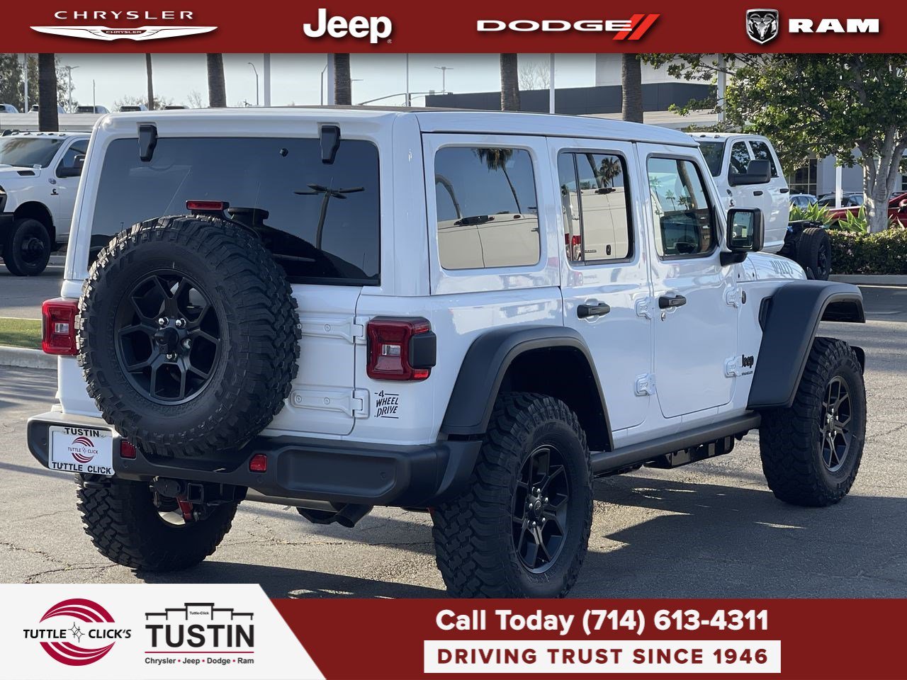 New 2026 Bright White Clear-Coat Exterior Paint Jeep Willys image 6