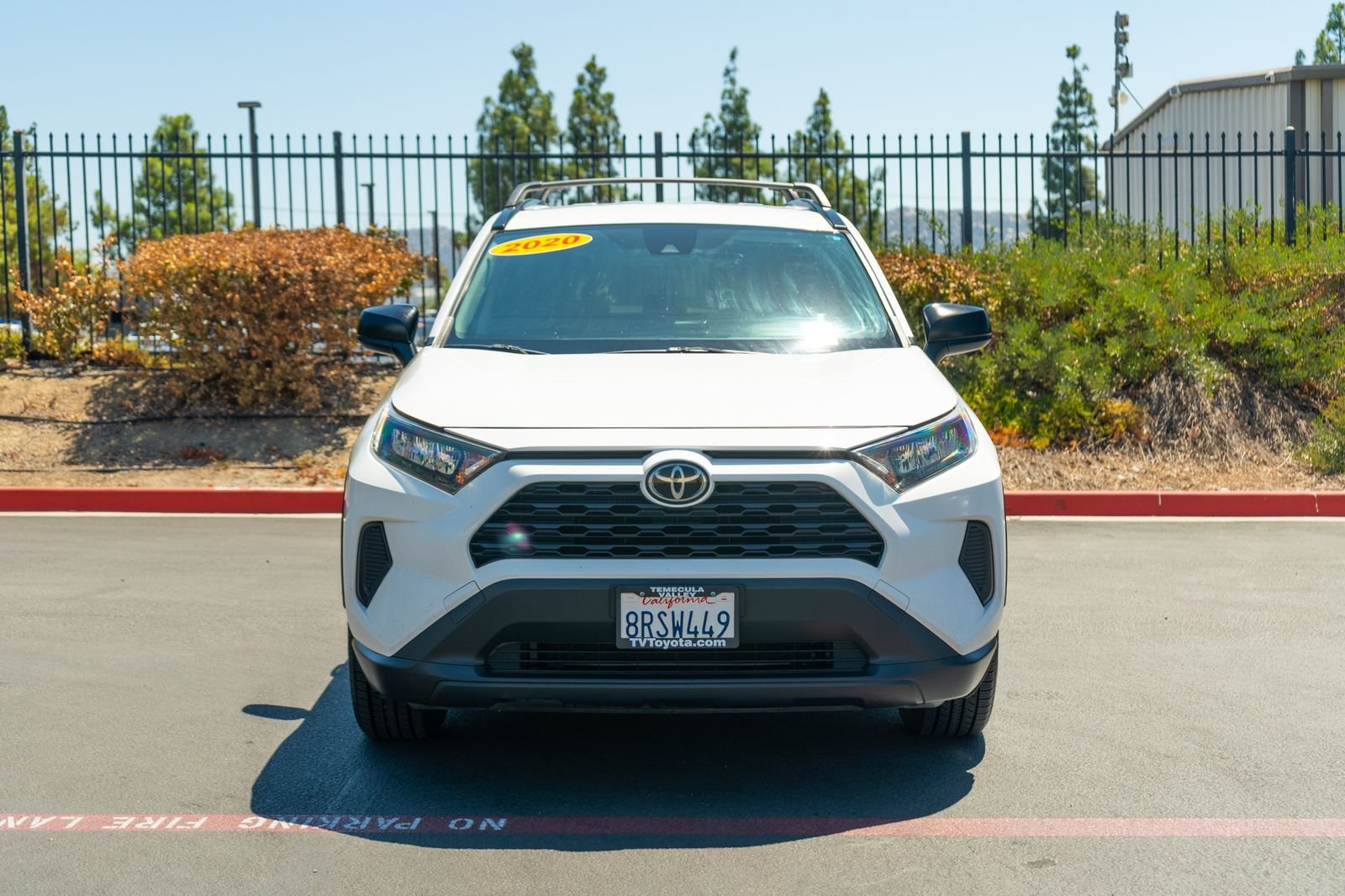 Used 2020 Super White Toyota LE image 2