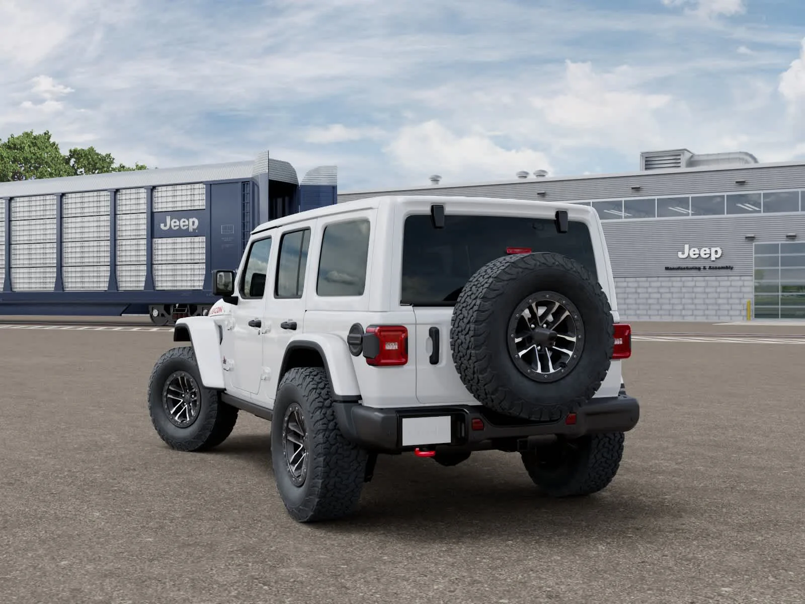 New 2026 Bright White Clearcoat Jeep Rubicon X image 3