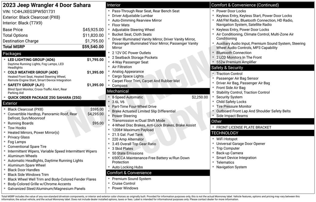 Used 2023 Black Jeep Sahara image 26