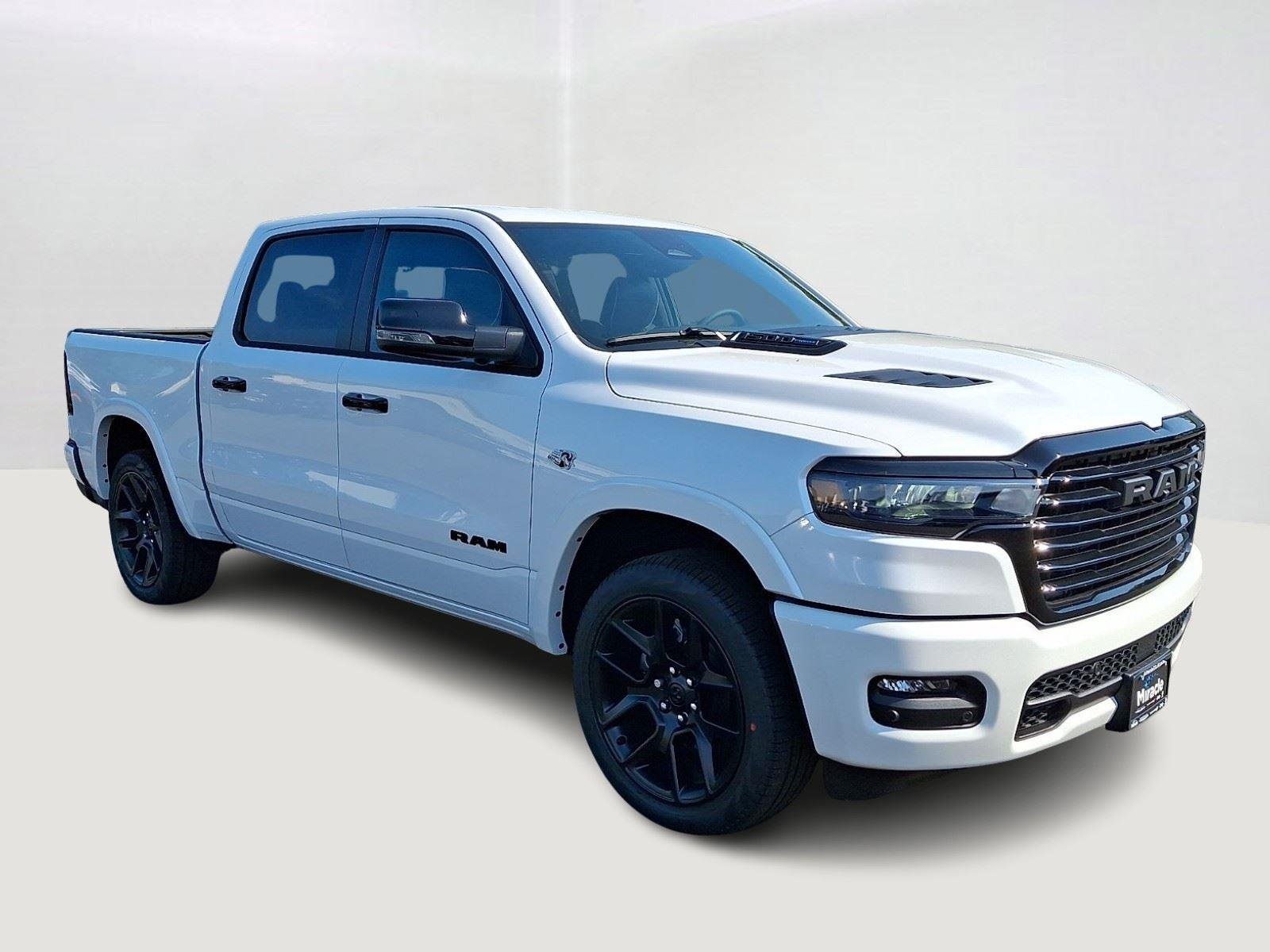 New 2026 Ivory White Tri-Coat Pearl-Coat Exterior Paint RAM Laramie image 2
