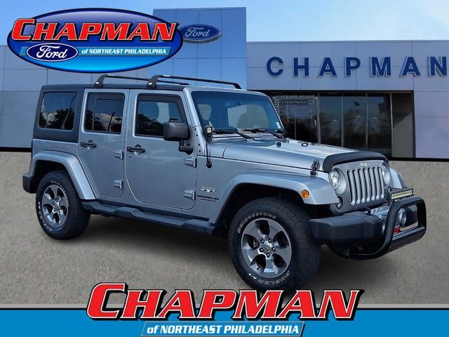 Used 2017 Billet Silver Metallic Clearcoat Jeep Unlimited Sahara image 1